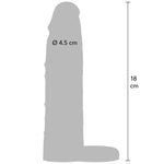 Hidden Desire - Manga Extensora de Silicone Líquido Inferno com Anel 18 cm Ø 4,5 cm - Tom de Pele