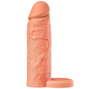 Hidden Desire - Manga Extensora de Silicone Líquido Inferno com Anel 18 cm Ø 4,5 cm - Tom de Pele