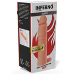 Hidden Desire - Manga Extensora de Silicone Líquido Inferno com Anel 18 cm Ø 4,5 cm - Tom de Pele
