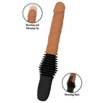 Hidden Desire - Vibrador de Dupla Empunhação Realista Inferno com Controle Remoto 40,5 cm Tom de Pele Claro