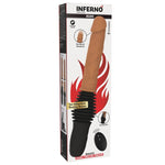 Hidden Desire - Vibrador de Dupla Empunhação Realista Inferno com Controle Remoto 40,5 cm Tom de Pele Claro