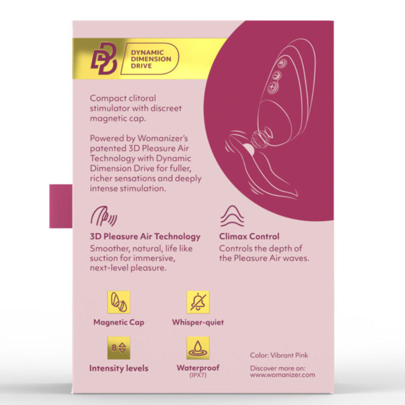Womanizer - Next Suction Clitorial Stimulator 14 Níveis de Intensidade Bordeaux