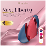 Womanizer - Next Liberty 3D Pleasure Air Clitorial Stimulator Blue/Red