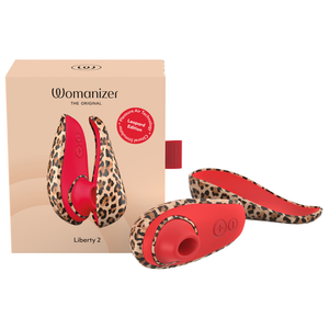 Womanizer - Liberty 2 - Estimulador Clitoriano por Sucção, 8 Níveis de Intensidade, Estampa de Leopardo