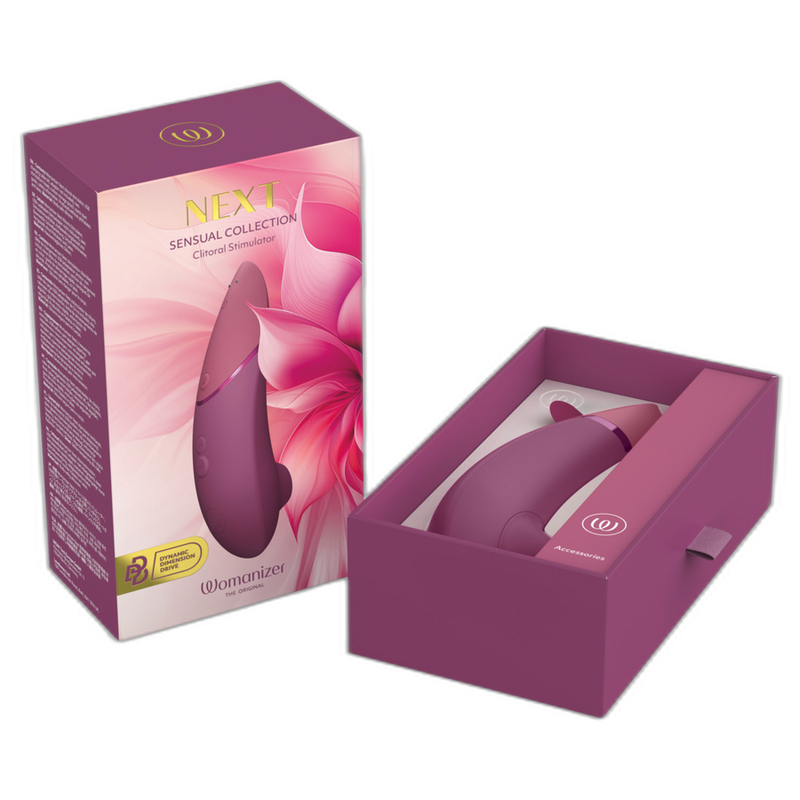 Womanizer - Next Suction Clitorial Stimulator 14 Níveis de Intensidade Rosa Escuro