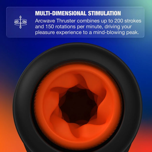 Arcwave - Thruster Stroker Masculino Automático com Movimento de Impulso, Rotação e Controlo