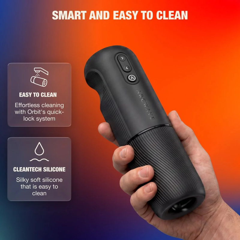 Arcwave - Orbit Masturbador Masculino Rotativo 360° com Controlo por Aplicação Preto