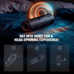 Arcwave - Orbit Masturbador Masculino Rotativo 360° com Controlo por Aplicação Preto