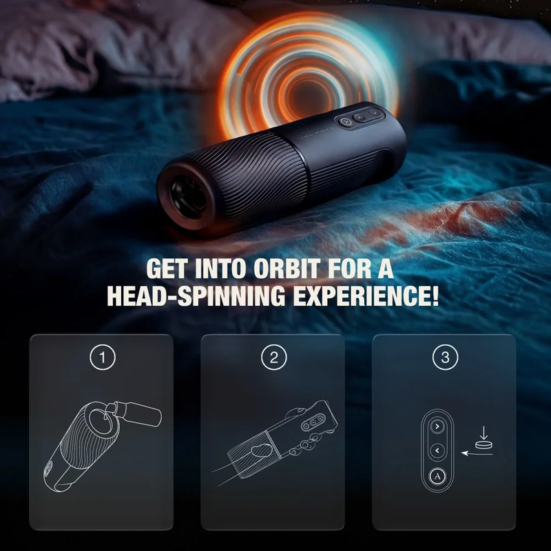 Arcwave - Orbit Masturbador Masculino Rotativo 360° com Controlo por Aplicação Preto