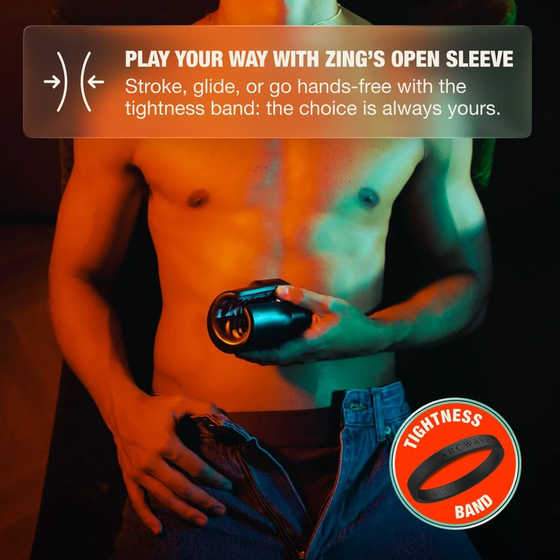 Arcwave - Zing Stroker Masculino Vibratório com Motor Duplo Preto