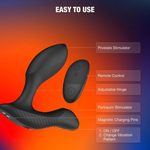 Arcwave - Perk Massageador de Próstata Vibratório com Motor Duplo e Controlo Remoto Preto