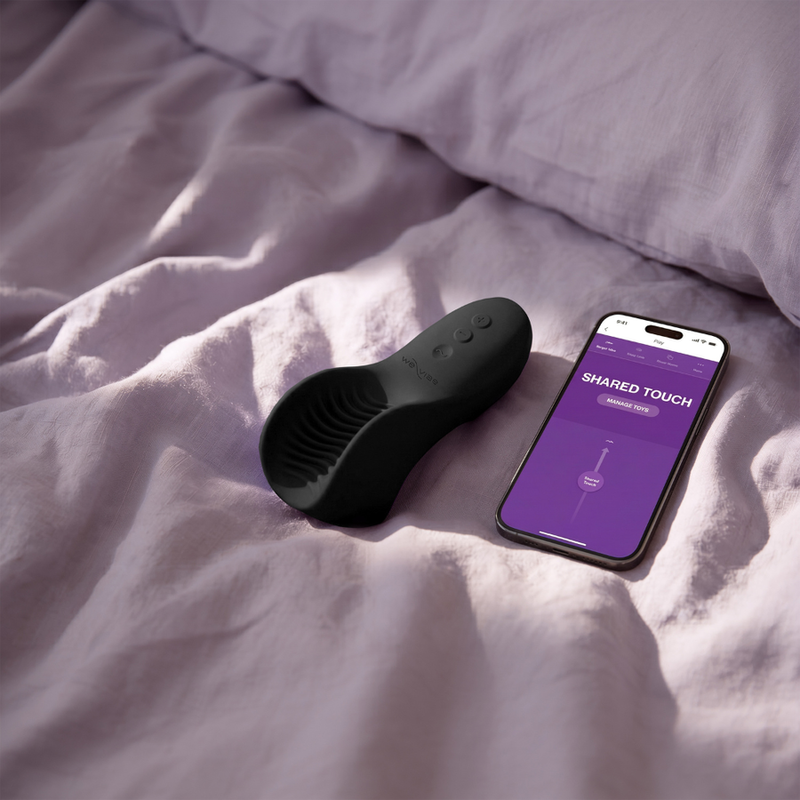 We-Vibe - Shared Touch Vibrador Duplo para Casais Preto