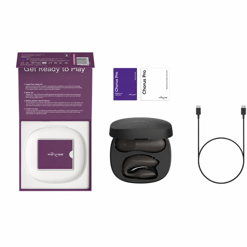 We-Vibe - Chorus Pro Premium Vibrador para Casais Preto Acetinado