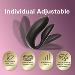 We-Vibe - Chorus Pro Premium Vibrador para Casais Preto Acetinado