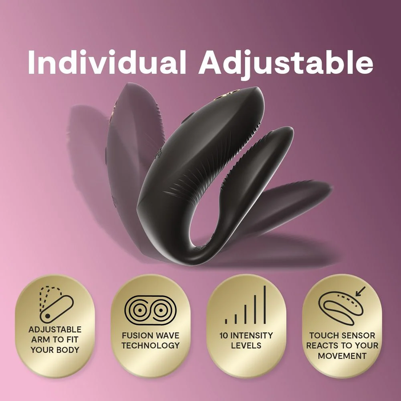We-Vibe - Chorus Pro Premium Vibrador para Casais Preto Acetinado