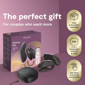 We-Vibe - Chorus Pro Premium Vibrador para Casais Preto Acetinado