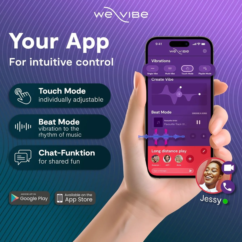 We-Vibe - Sync o Vibrador de Casal com Estimulação Envolvente, Roxo Claro