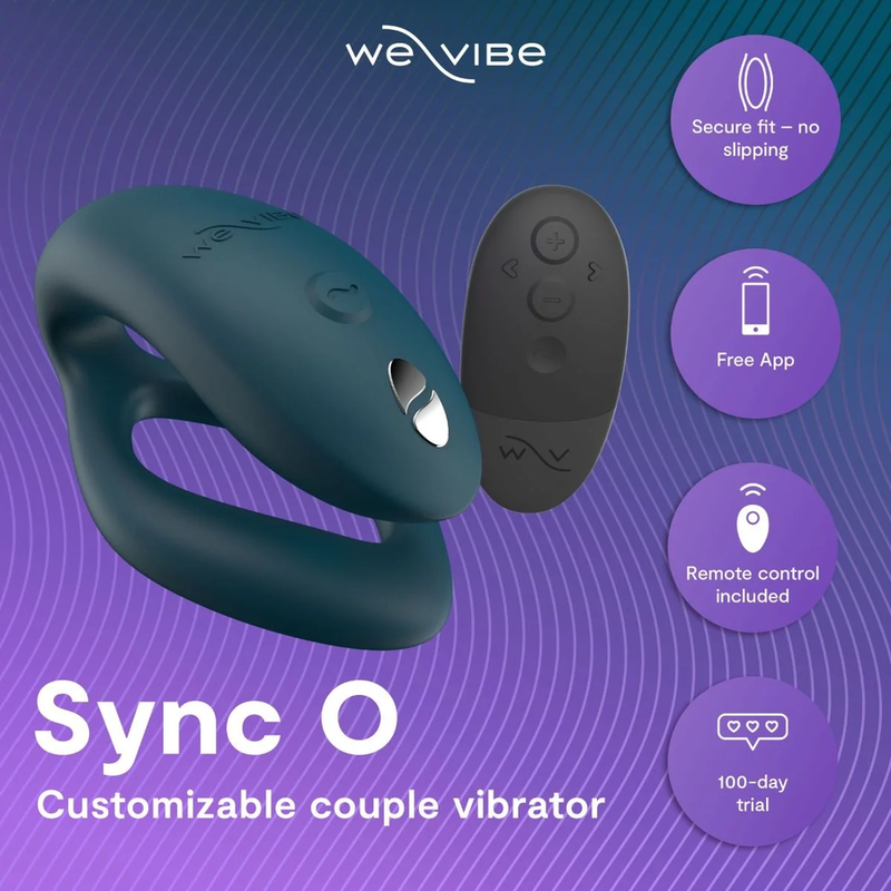 We-Vibe - Sync 2 Vibrador Ajustável para Casais Verde Veludo