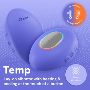 We-Vibe - Vibrador com Aquecimento e Resfriamento Temp, Azul Lavanda