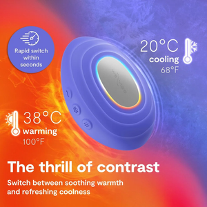 We-Vibe - Vibrador com Aquecimento e Resfriamento Temp, Azul Lavanda