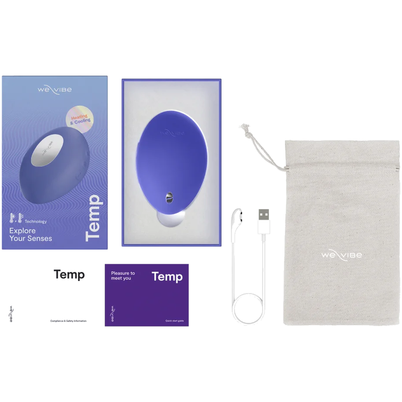 We-Vibe - Vibrador com Aquecimento e Resfriamento Temp, Azul Lavanda