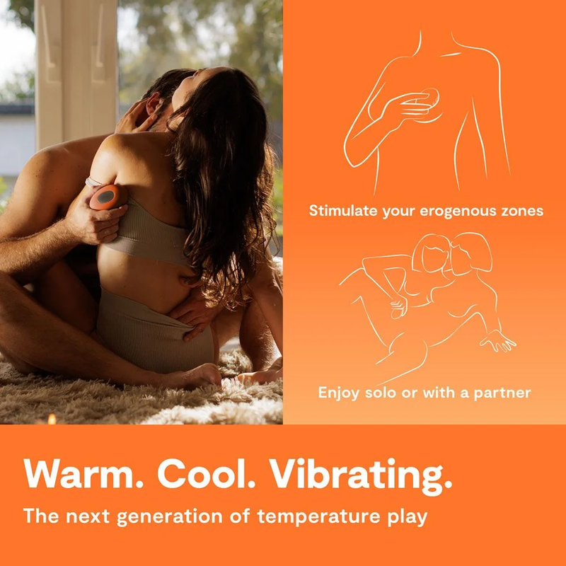 We-Vibe - Vibrador com Aquecimento e Resfriamento Temp Tangerina