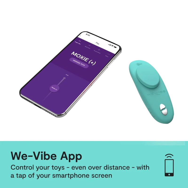 We-Vibe - Moxie+ Vibrador de Calcinha com Clipe Magnético Aqua