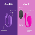 We-Vibe - Jive Lite Vibrador de Ovo Vestível Controlado por Aplicativo Roxo