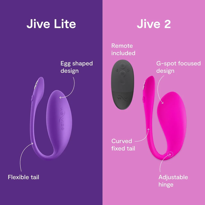 We-Vibe - Jive Lite Vibrador de Ovo Vestível Controlado por Aplicativo Roxo