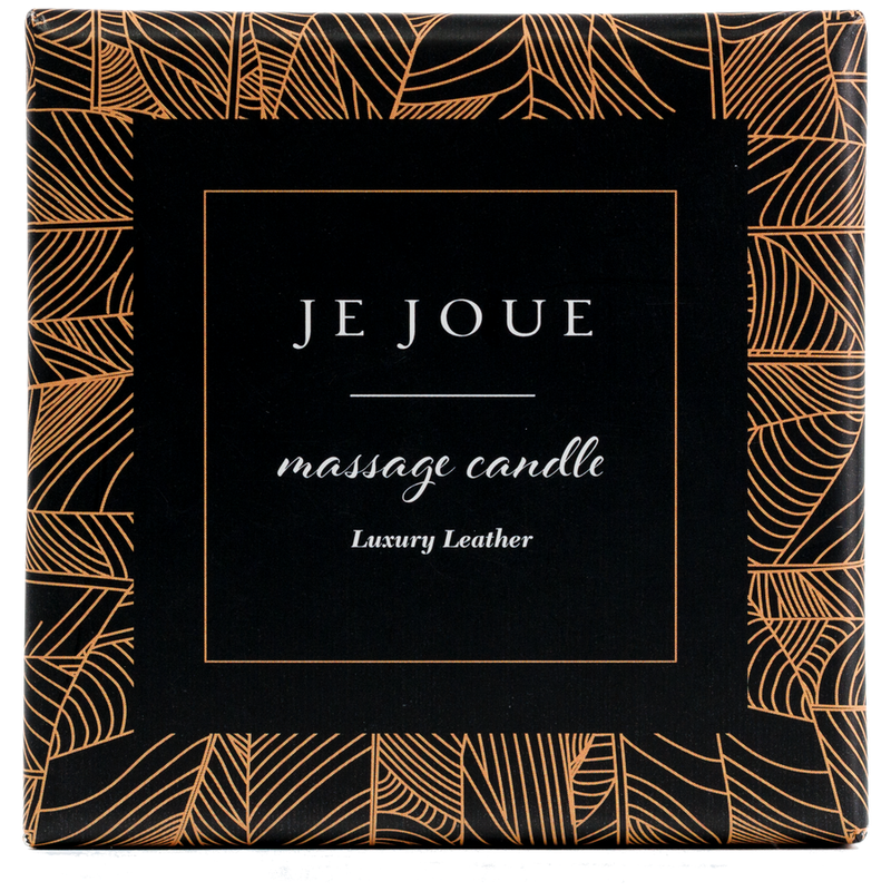 Je Joue - Luxury Leather Vela de Massagem com Óleo Quente Aroma de Couro 160 g