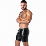 Locker Gear - Punch Hole Leatherette Calções Cargo Preto XL
