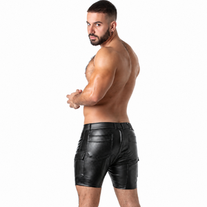 Locker Gear - Punch Hole Leatherette Calções Cargo Preto XL