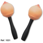 Diablo Picante - Conjunto de 2 Maracas em Forma de Peito