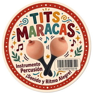 Diablo Picante - Conjunto de 2 Maracas em Forma de Peito