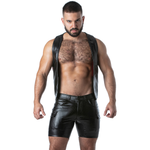 Locker Gear - Punch Hole Leatherette Colete Vermelho XL