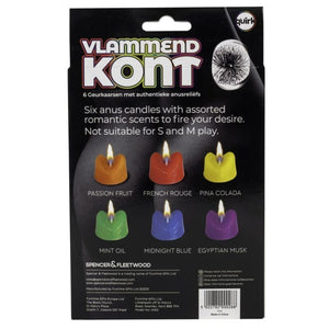 Spencer & Fleetwood - Blazing Booty Anus Candles Velas de Festa em Forma de Ânus