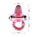 Baile Sweet Abs 10 Ritmos Anel Vibrador Rosa Anel Para O Pénis