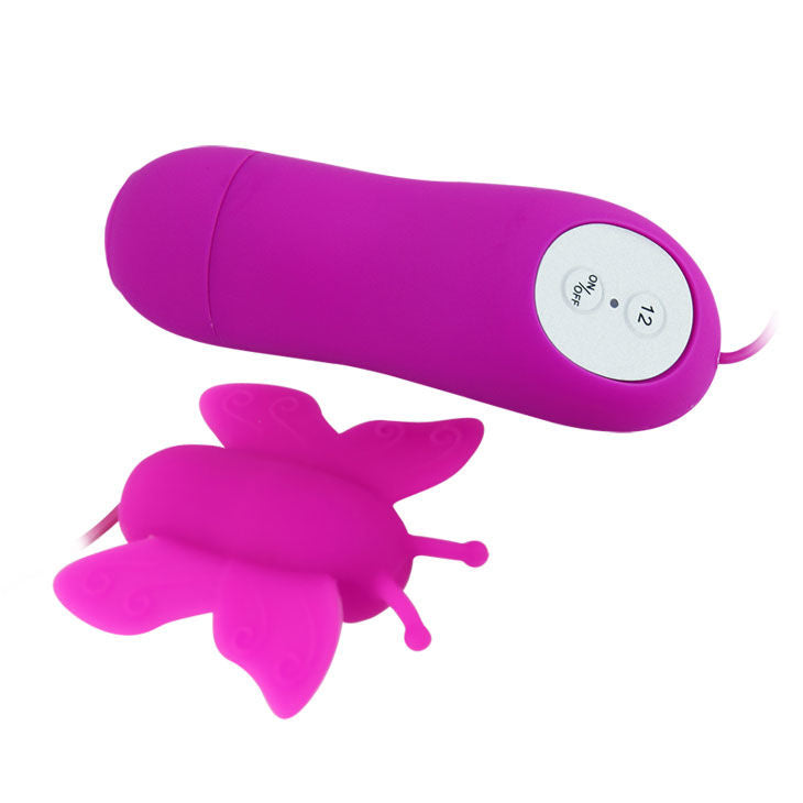 Baile Love Eggs Butterfly Estimulador de clítoris 12 velocidades lila control remoto