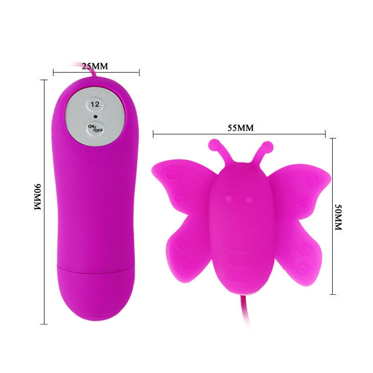 Baile Love Eggs Butterfly Estimulador de clítoris 12 velocidades lila control remoto
