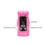 Vibrador Mini Rotador Conejo Rosa Superestimulador