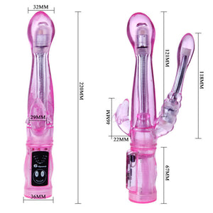 Baile - Vibrador Flexível com Estimulador Anal