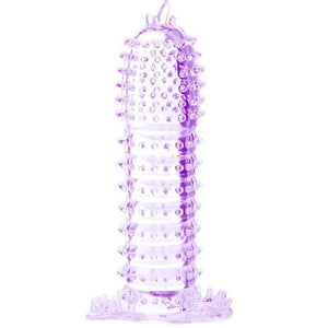 Baile - Bainha para Pénis com Pontos Estimulantes Roxo 14 cm
