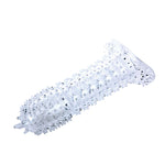 Baile Bainha Para Pénis Com Pontos Estimulantes Rosa 14 cm