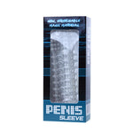 Baile Funda Para Pene Con Puntos Estimulantes Transparente 14 cm