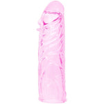 Baile Capa Para Pénis em Silicone Estimulante Rosa 13 cm