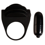 Pretty Love - Anillo Vibrador Negro Chester Negro