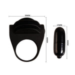Pretty Love - Anillo Vibrador Negro Chester Negro