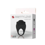 Pretty Love - Anillo Vibrador Negro Chester Negro