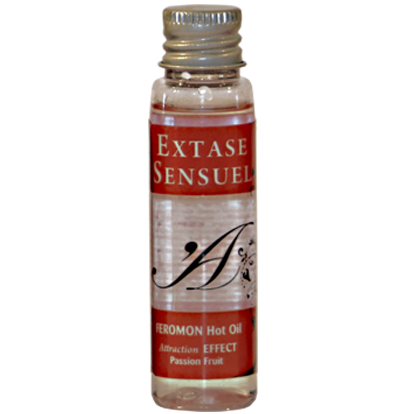 Extase Sensual - Óleo de Massagem de Efeito Calor Com Feromônios de Maracuj Viagem 35 ml