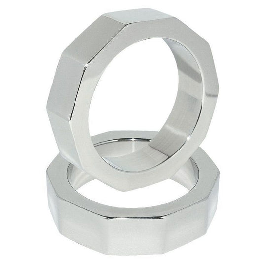 Anillo metálico duro para pene y tuerca de testículo de 45 mm